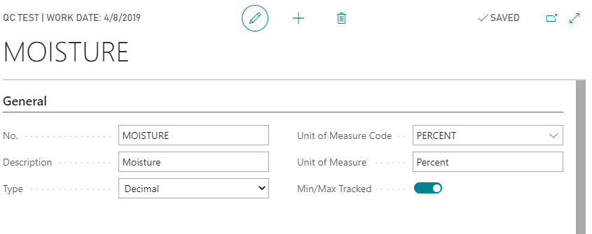 Setup up a QC Test