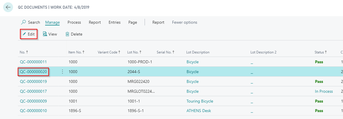 How to:Add QC Groups to System Generated QC Documents