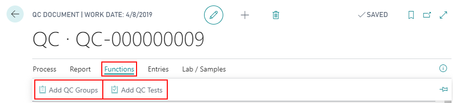 How to:Add QC Groups to System Generated QC Documents