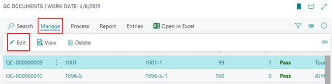 How to: Post QC Result Entries