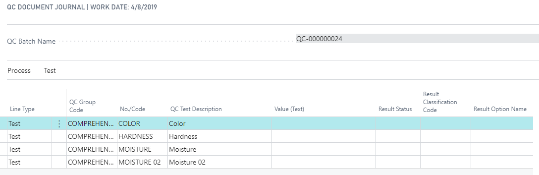 How to: Post QC Result Entries