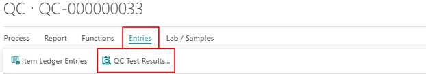 How to: Post QC Result Entries