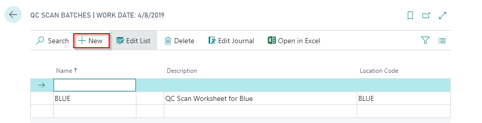 QC Scan Worksheet