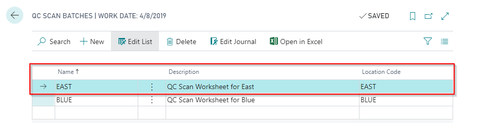 QC Scan Worksheet